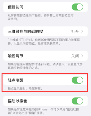 单县苹果授权维修站分享iPhone轻点无法唤醒怎么办 