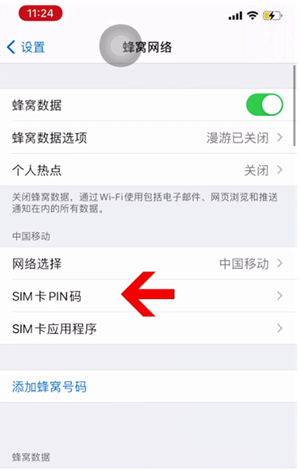 单县苹果14维修网分享如何给iPhone14的SIM卡设置密码 