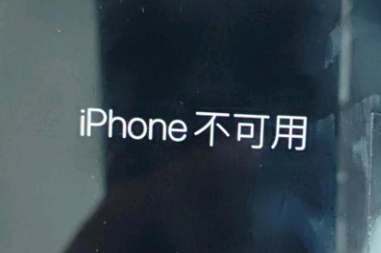 单县苹果服务网点分享锁屏界面显示“iPhone 不可用”如何解决 