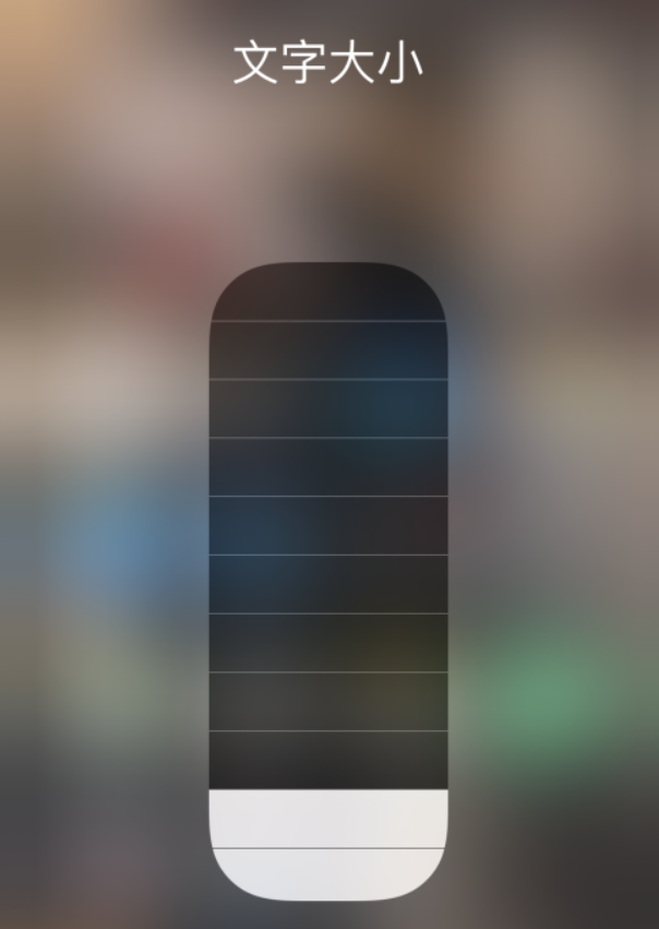 单县苹果手机维修分享小技巧：在 iPhone 控制中心快速调节字体大小 